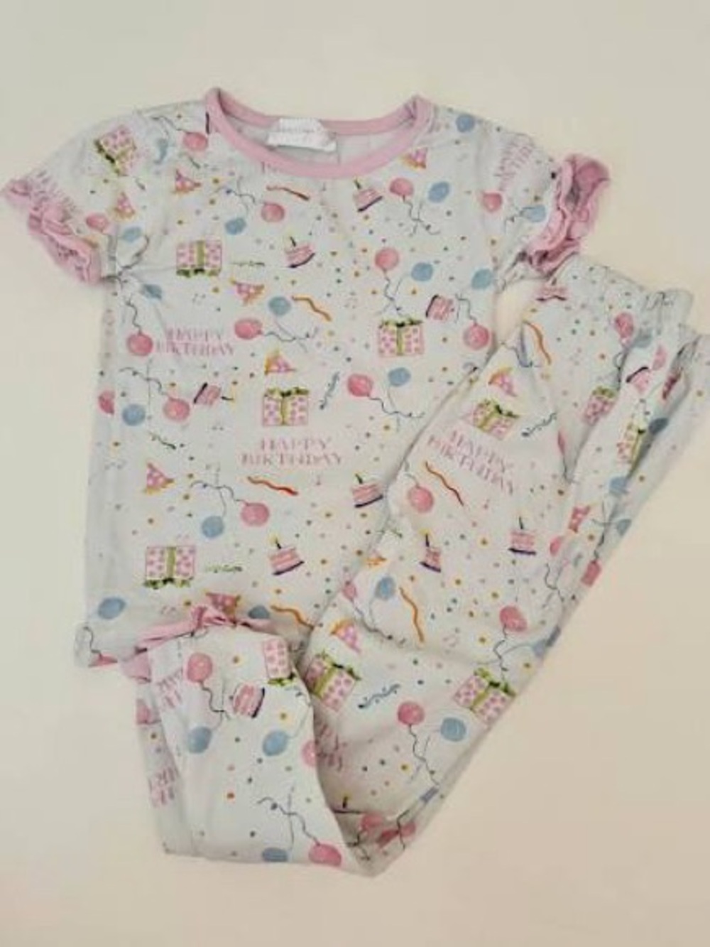 Cecil and Lou Pink 'Happy Birthday' Pajama Set